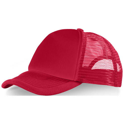 Casquette publicitaire 5 panneaux TRUCKER Rouge / Rouge